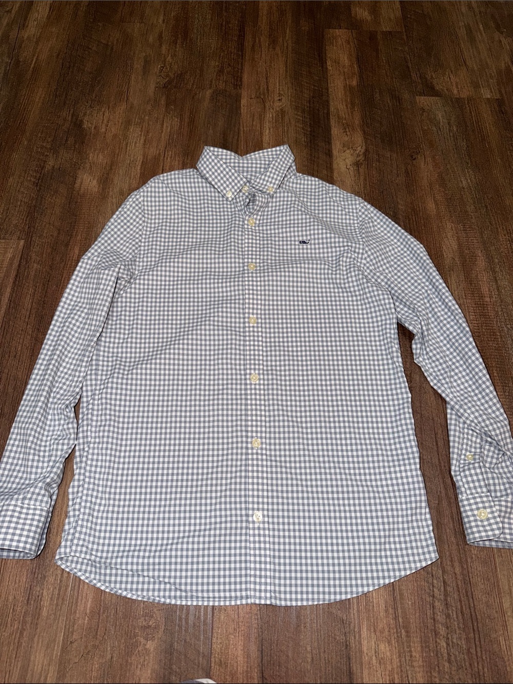Vineyard Vines Performance Boys Button Shirt Size L (16) Preppy Kidcore Gingham